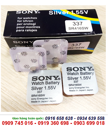 Pin đồng hồ đeo tay 1,55v Silver Oxide Sony SR416SW - 337 chính hãng 